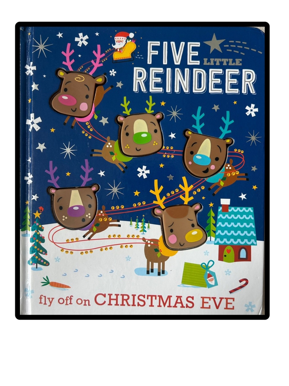 BUNDLE & SAVE 🎄Five Little Reindeer Fly on Christmas Eve textile Board Book